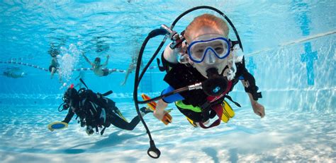 photo of scuba divers in a pool